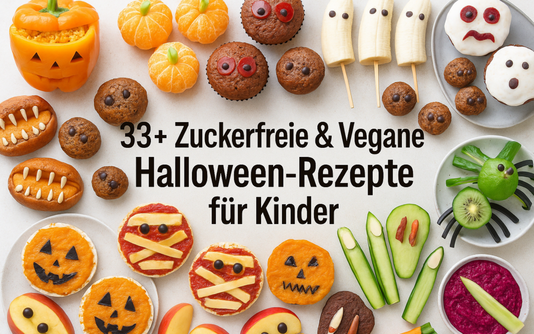 33+ Zuckerfreie & Vegane Halloween-Rezepte für Kinder