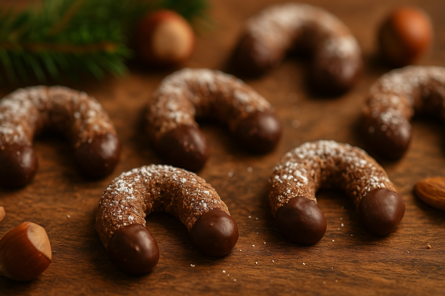 Schoko-Nuss-Kipferl proteinreich