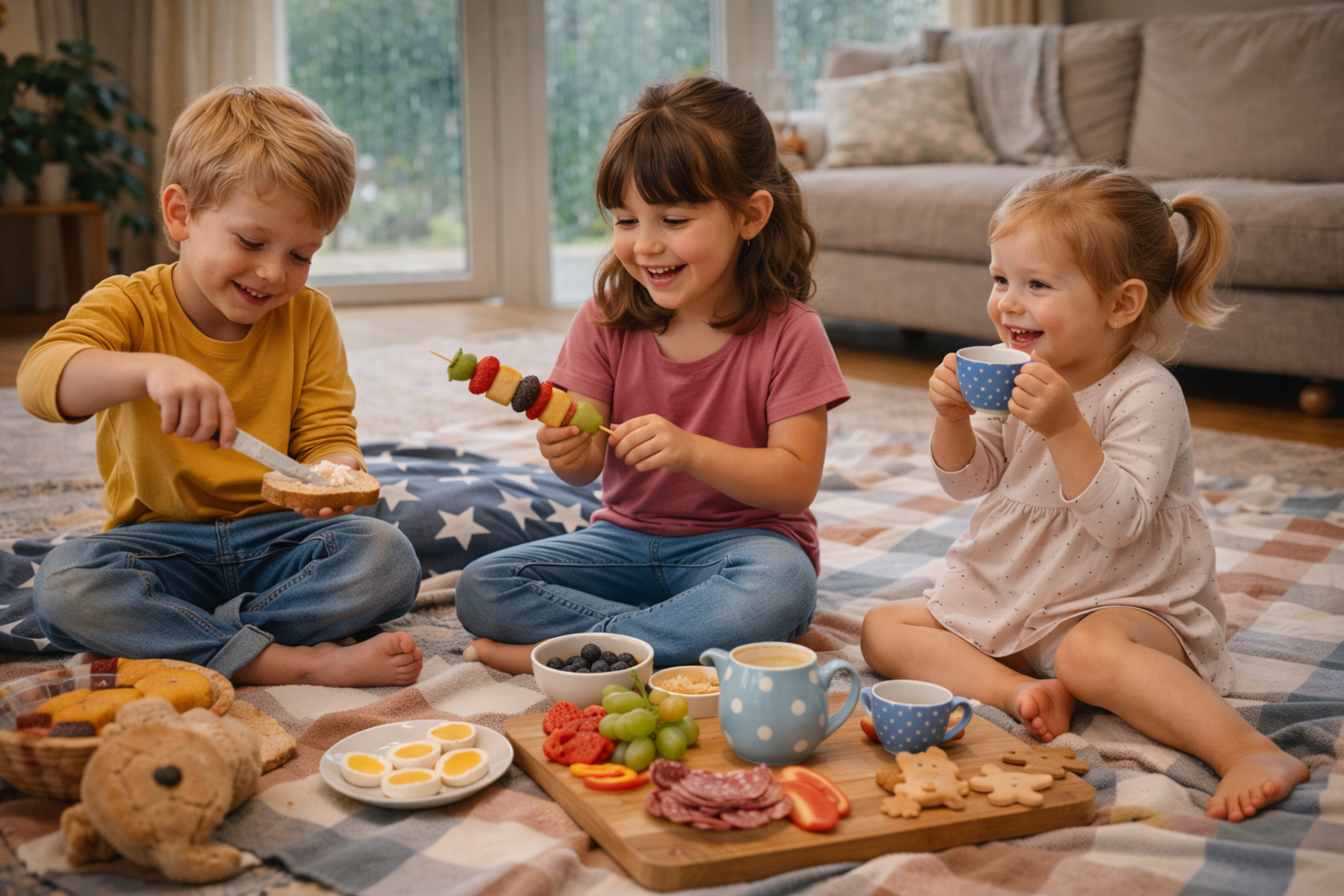 Regentag mit Kindern