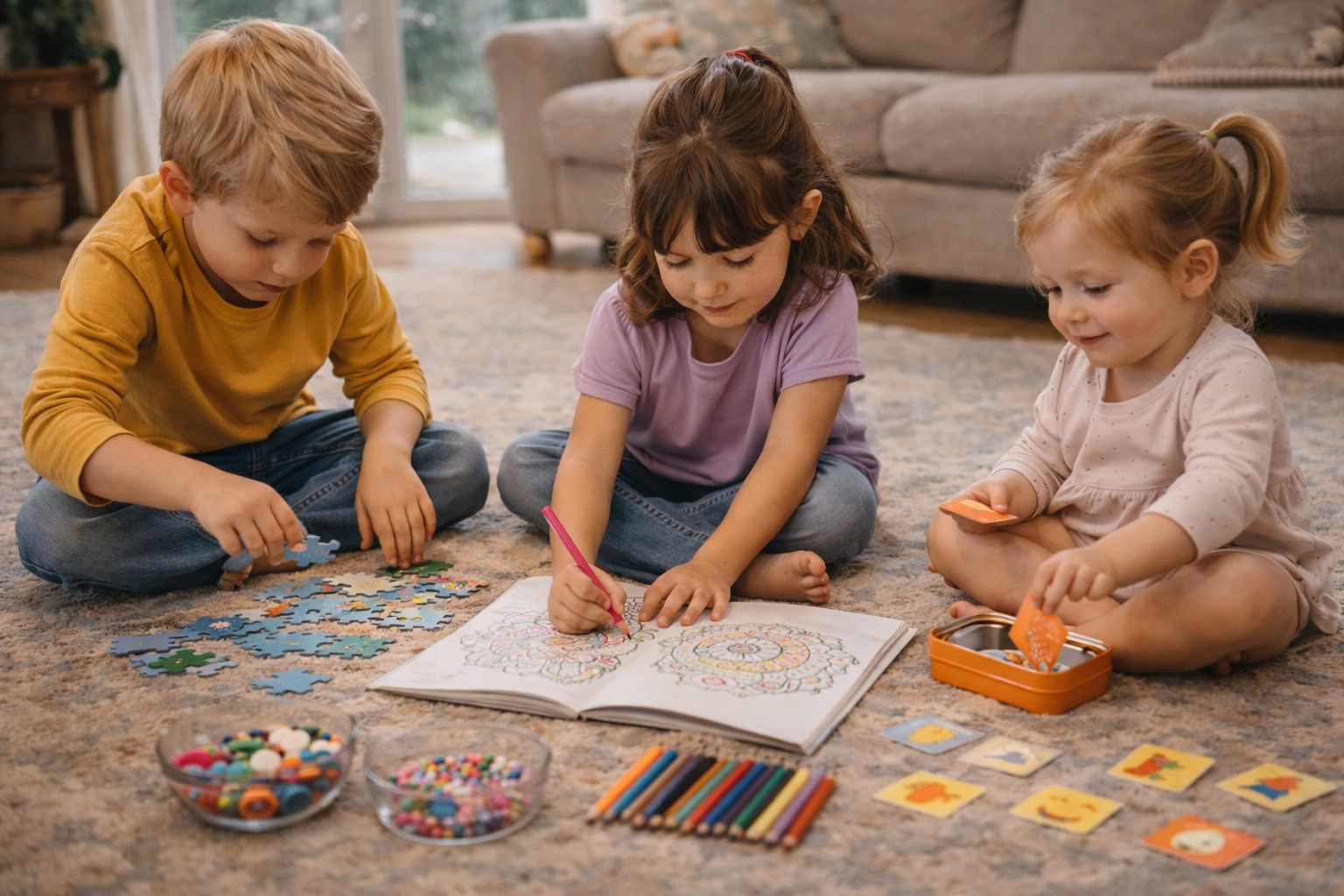 Regentage mit Kindern