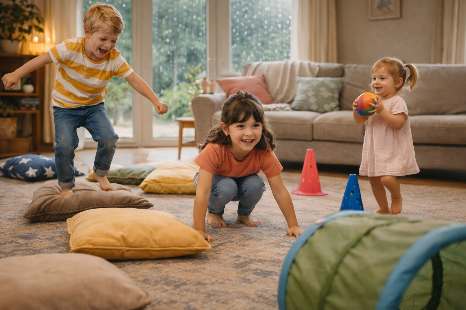 Regentag mit Kindern