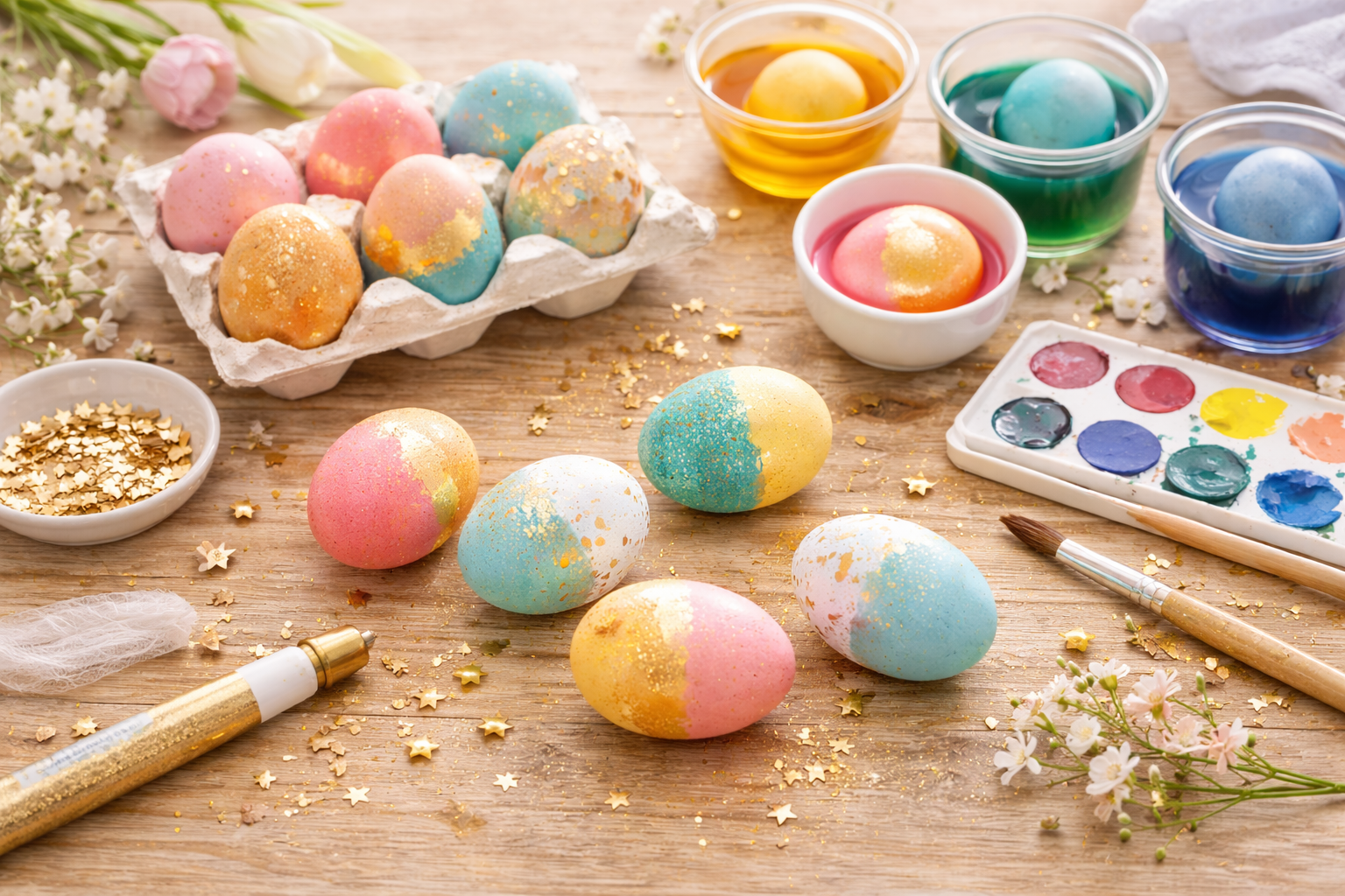 Ostereier färben
