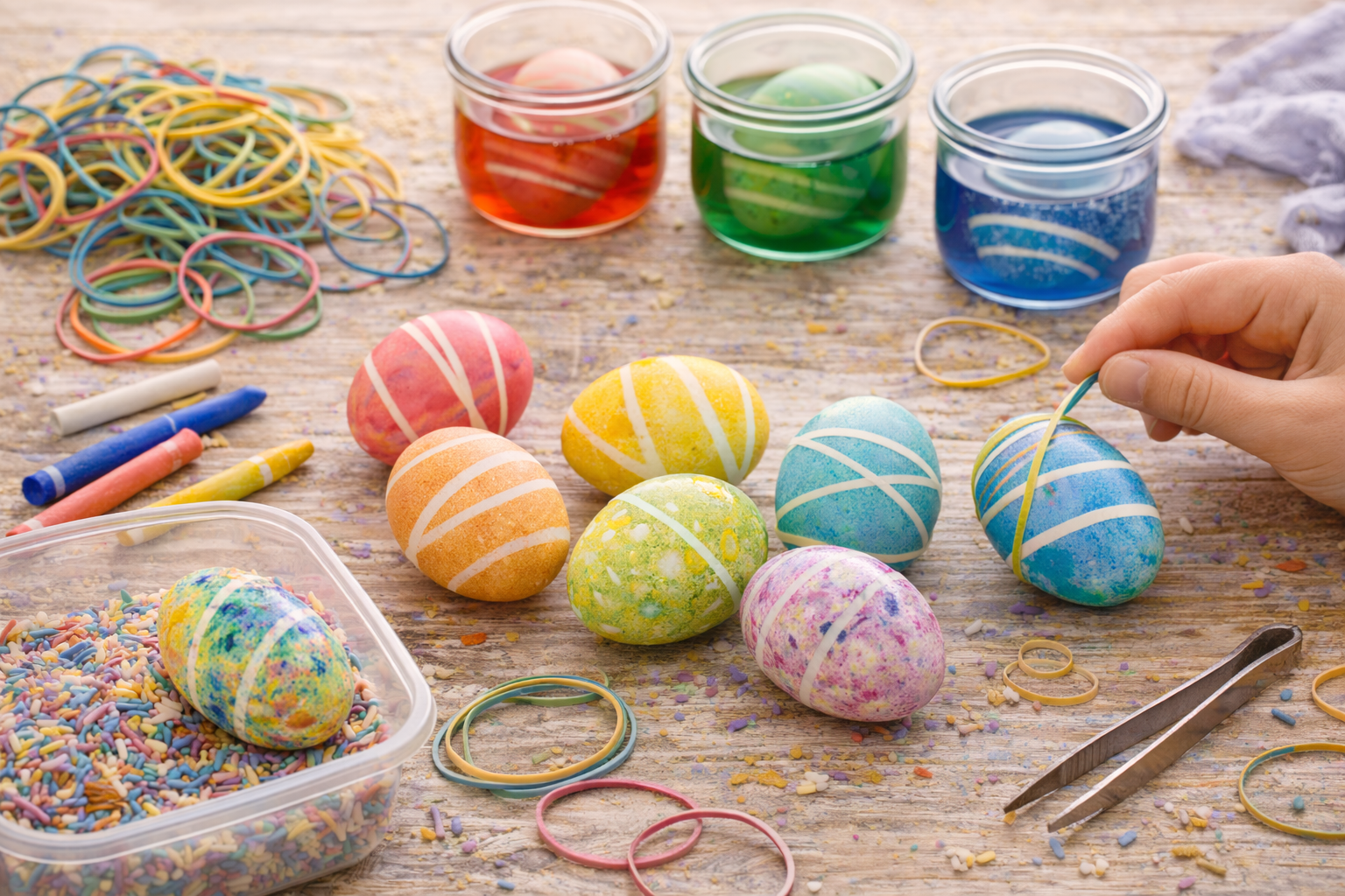 Ostereier färben