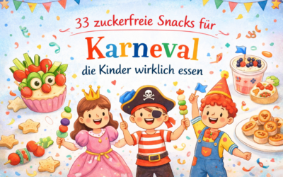 33 zuckerfreie Snacks für Karneval, die Kinder wirklich essen