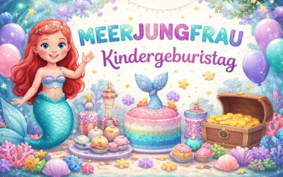 Meerjungfrau Kindergeburtstag feiern – Die komplette Planung mit Deko, Spielen & Snacks