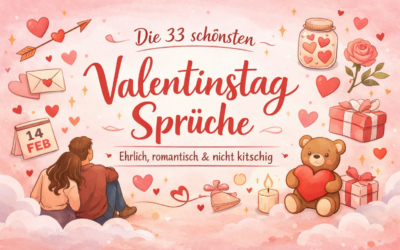 Die 33 schönsten Valentinstag Sprüche – ehrlich, romantisch & nicht kitschig