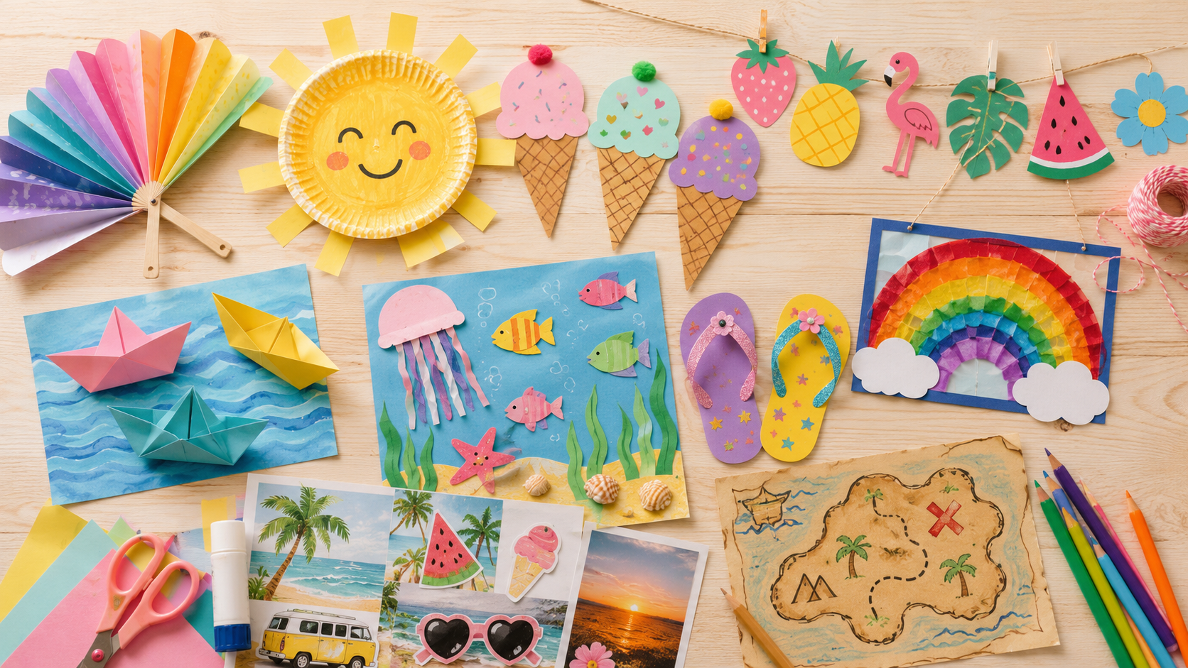Sommer-Basteln mit Kindern