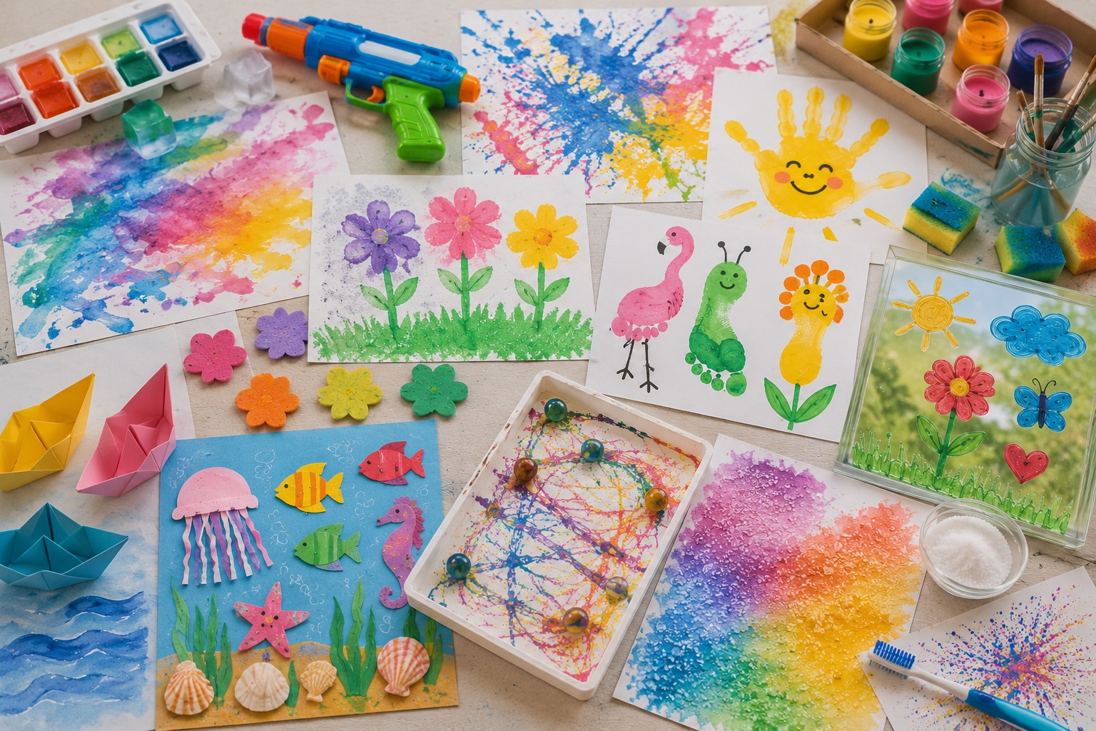 Sommer-Basteln mit Kindern