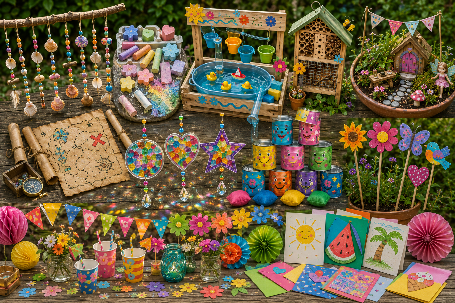 Sommer-Basteln mit Kindern