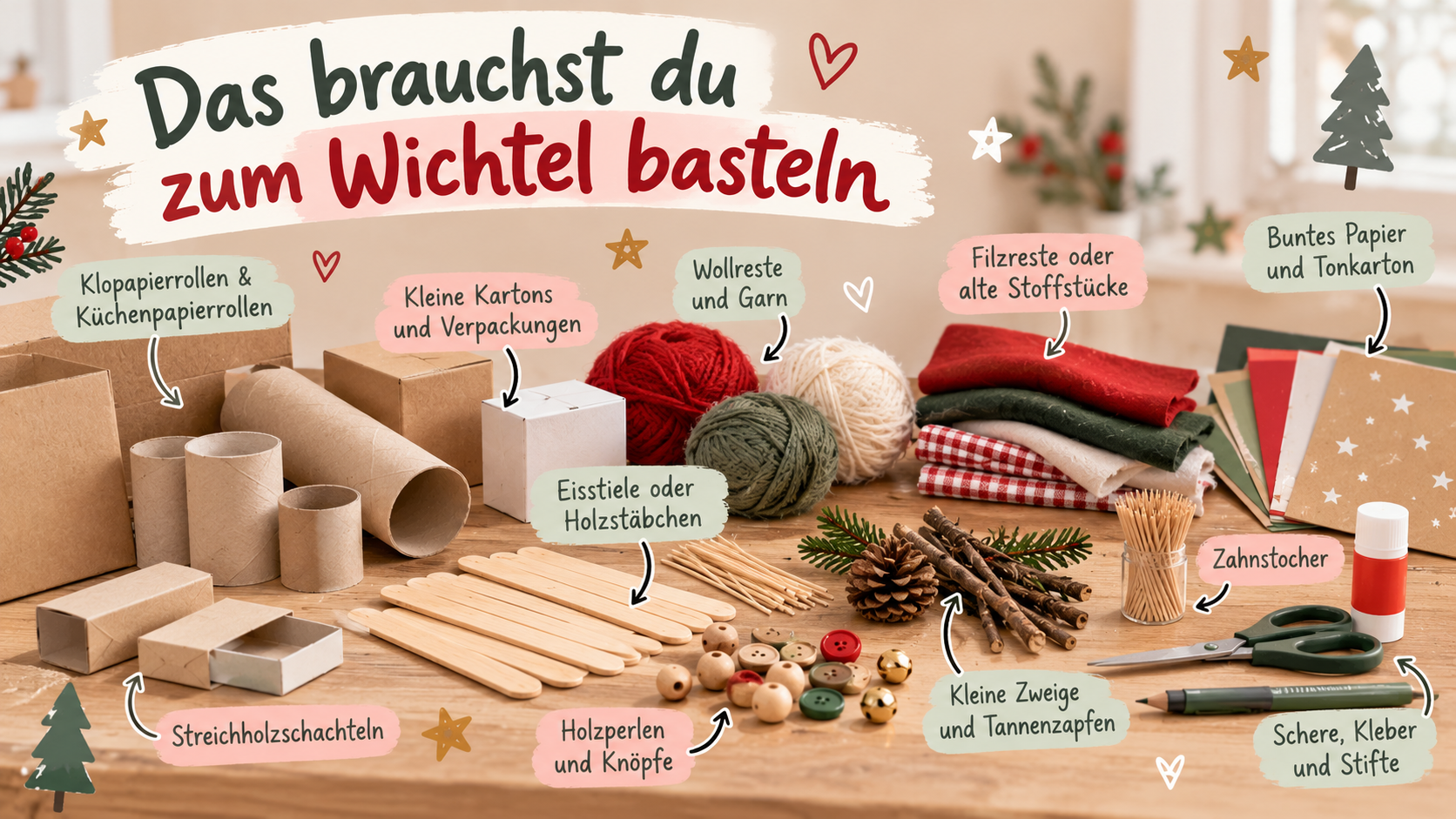 Wichtel basteln