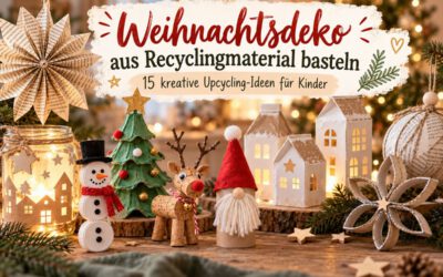 Weihnachtsdeko aus Recyclingmaterial basteln: 15 kreative Upcycling-Ideen für Kinder