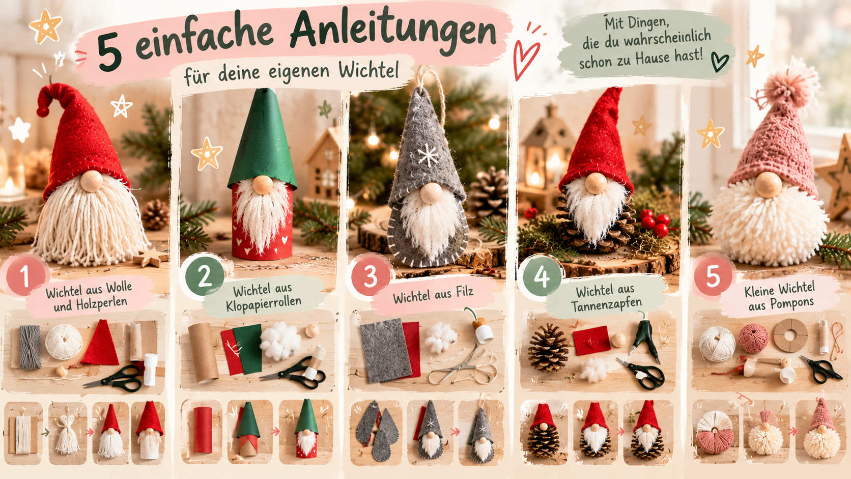 Wichtel basteln